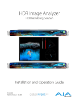 AJA HDR Image Analyzer 12G User manual