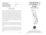 Channel Vision P-1205 User manual