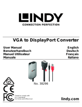 Lindy VGA to DisplayPort 1.2 Converter User manual