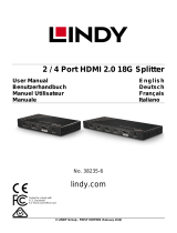 Lindy 2 Port HDMI 18G Splitter User manual