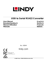 Lindy USB TO SERIAL CONVERTER User manual