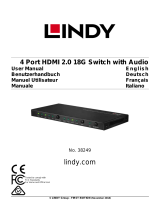 Lindy 4 Port HDMI 18G Switch User manual