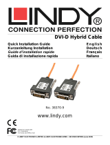 Lindy 70m DVI-D Single Link Fibre Optic Hybrid Cable User manual