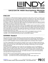 Lindy SAS/SATA Back Plane System for 4 x 2.5" Hard Drives User manual