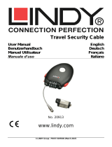 Lindy Travel Security Cable, Combination Lock User manual