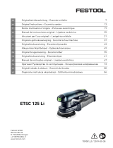 Festool ES-ETSC 125 3,1 I-Plus Operating instructions