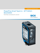 SICK WTT190LC-B2233A00, PowerProx Small Teach-in Operating instructions