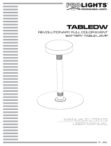 ProLights Revolutionary tunable white event battery table lamp User manual