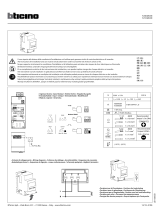 Bticino F20DM63N Operating instructions