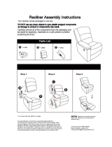 ProLounger RCL61-KZS19-3S Operating instructions