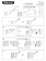 Fellowes Single Arm Wall Mount (CRC80435) User manual