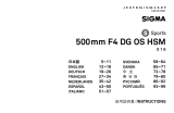 Sigma 500mm F4 DG OS HSM User manual