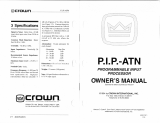Crown P.I.P.-ATN Owner's manual