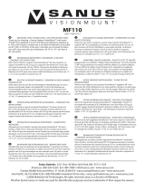 Sanus MF110 Installation guide