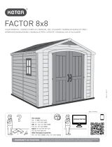 Keter 8X8 PLASTIC FACTOR APEX SHED DO User manual