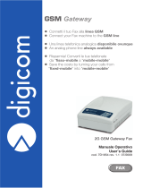 Digicom 2G GSM Gateway Fax User manual