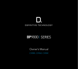 Definitive Technology BP9000 Serie Owner's manual