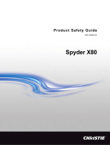 Christie Spyder X80 User manual