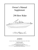 Sea Ray 2004 290 BOW RIDER Supplement Owner's manual