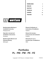 Vetus Portholes PL-PM-PW-PX-PZ Operating instructions