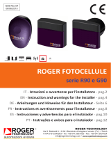 Roger Technology G90/F2ES Installation guide