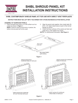 White Mountain Hearth Shibl Shroud Panel Kit Owner's manual