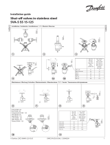 Danfoss Stop valves in stainless steel SVA-S SS 15-125 Installation guide