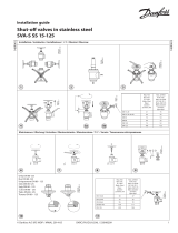 Danfoss Stop valves in stainless steel SVA-S SS 15-125 Installation guide