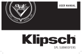 Klipsch SPL-120SW-BL Owner's manual