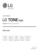 LG HBS-SL6S User manual