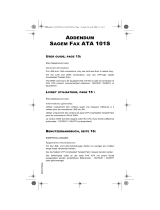 Sagem FAX ATA 101S Owner's manual
