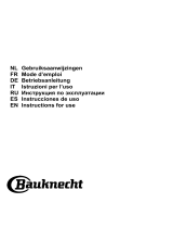 Bauknecht DBHBS 92C LT X User guide