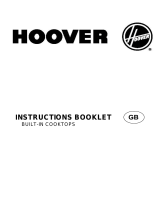 Hoover HGL 64SCX GAS HOB User manual