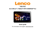 Lenco Tab 9720 Quick start guide