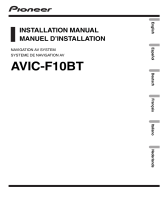 Pioneer AVIC F10 BT Owner's manual