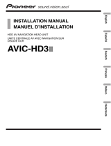 Pioneer AVIC HD3 II Owner's manual