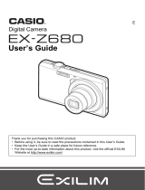 Casio EX-Z680 User manual