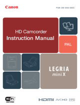 Canon LEGRIA mini X User guide
