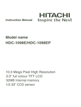 Hitachi HDC-1098E Owner's manual