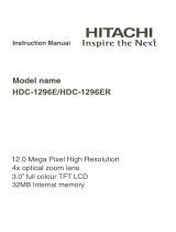 Hitachi HDC-1296ER Owner's manual