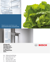 Bosch Free-standing refrigerator Owner's manual