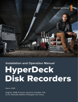 Blackmagic HyperDeck  User manual