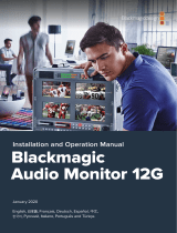 Blackmagic Audio Monitor User manual