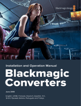 Blackmagic Design Converters  User manual