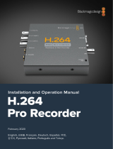 Blackmagic H.264 Pro Recorder  User manual