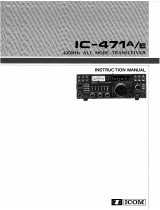 ICOM IC-471A E Owner's manual