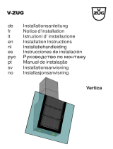 V-ZUG 493 Installation guide