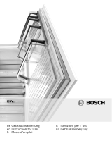 Bosch Free-standing refrigerator User manual