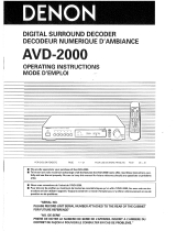 Denon AVD-2000 Operating Instructions Manual