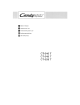 Candy CT 559 Owner's manual
